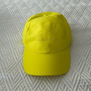 Neon yellow vinyard vine hat
